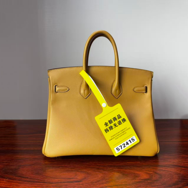 Birkin 25 Biscuit color Jean Swift Palladium Hardware Entirely hand-stitched Original factory leather