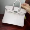 Birkin 25 Saddle stitch authentic hand-sewn Rose Sakura Swift Leather with Palladium/Gold HardwareHand stitched Handcrafted