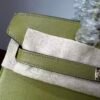 Birkin 25  Hand stitched Saddle stitch Vert Fizz Swift Palladium Hardware Vert Criquet authentic hand-sewn  Handcrafted
