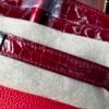 Birkin  25 Hand stitched Rouge Vif Touch Niloticus Crocodile Birkin 25 PHW  Handcrafted Saddle stitch authentic hand-sewn