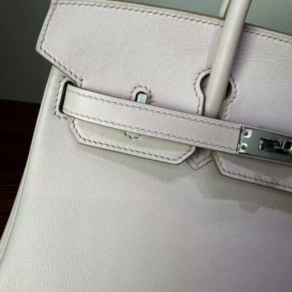 Birkin 25 Saddle stitch authentic hand-sewn Rose Sakura Swift Leather with Palladium/Gold HardwareHand stitched Handcrafted