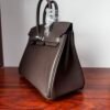 Birkin 25 Sellier Rouge Sellier Swift Leather with Palladium/Gold Hardware Palladium  Hardware