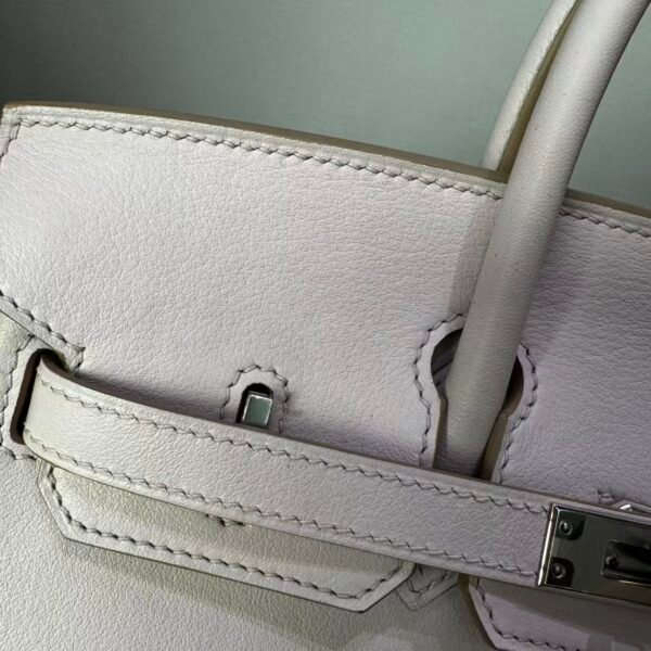 Birkin 25 Saddle stitch authentic hand-sewn Rose Sakura Swift Leather with Palladium/Gold HardwareHand stitched Handcrafted