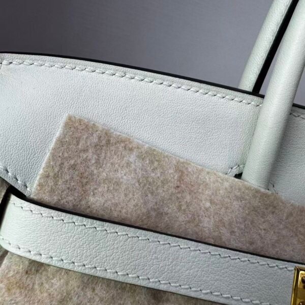 Birkin 25 Craie Swift with Gold Hardware