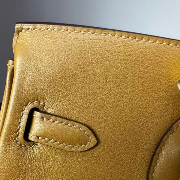 Birkin 25 Biscuit color Jean Swift Palladium Hardware Entirely hand-stitched Original factory leather