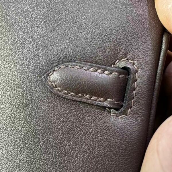 Birkin 25 Sellier Rouge Sellier Swift Leather with Palladium/Gold Hardware Palladium  Hardware