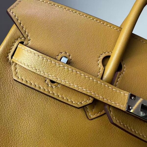 Birkin 25 Biscuit color Jean Swift Palladium Hardware Entirely hand-stitched Original factory leather