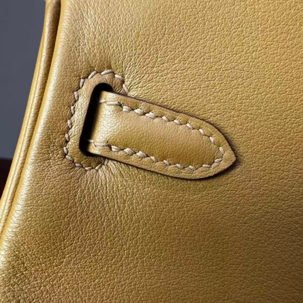 Birkin 25 Biscuit color Jean Swift Palladium Hardware Entirely hand-stitched Original factory leather