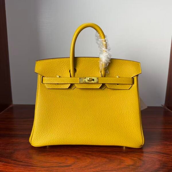 Birkin 25 Saddle stitch Gold 9D Epsom Leather with Gold Hardware Hand stitched authentic hand-sewn 1 Birkin 25 Saddle stitch Gold 9D Epsom Leather with Gold Hardware Hand stitched authentic hand-sewn