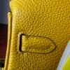 Birkin 25 Saddle stitch Gold 9D Epsom Leather with Gold Hardware Hand stitched authentic hand-sewn 18 Birkin 25 Saddle stitch Gold 9D Epsom Leather with Gold Hardware Hand stitched authentic hand-sewn