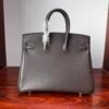Birkin 25 Sellier Rouge Sellier Swift Leather with Palladium/Gold Hardware Palladium  Hardware