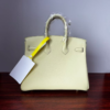 Birkin 25 Bleu Lin Swift Gold Hardware Jaune Milton Handmade women's handbag 20 Birkin 25 Bleu Lin Swift Gold Hardware Jaune Milton Handmade women's handbag