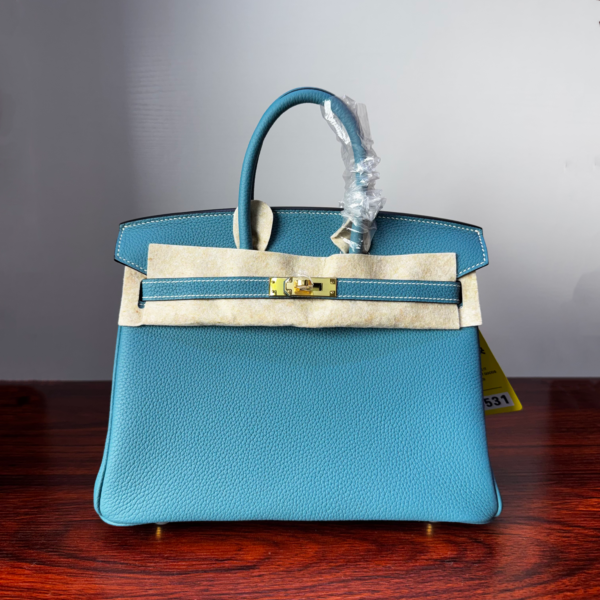 Birkin 25 New Bleu Jean Togo Gold Hardware