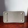 Birkin 25 Hand stitched Handcrafted Gris Asphalte Togo Palladium Hardware Saddle stitch authentic hand-sewn