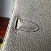 Birkin 25 Hand stitched Handcrafted Gris Asphalte Togo Palladium Hardware Saddle stitch authentic hand-sewn