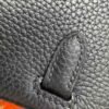 Birkin 25 Saddle stitch authentic hand-sewn Black Togo with Palladium Hardware Hand stitched Handcrafted 12 Birkin 25 Saddle stitch authentic hand-sewn Black Togo with Palladium Hardware Hand stitched Handcrafted