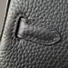 Birkin 25 Saddle stitch authentic hand-sewn Black Togo with Palladium Hardware Hand stitched Handcrafted 15 Birkin 25 Saddle stitch authentic hand-sewn Black Togo with Palladium Hardware Hand stitched Handcrafted