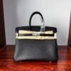 Birkin 25 Touch Noir Black Togo / Lizard, Palladium Hardware