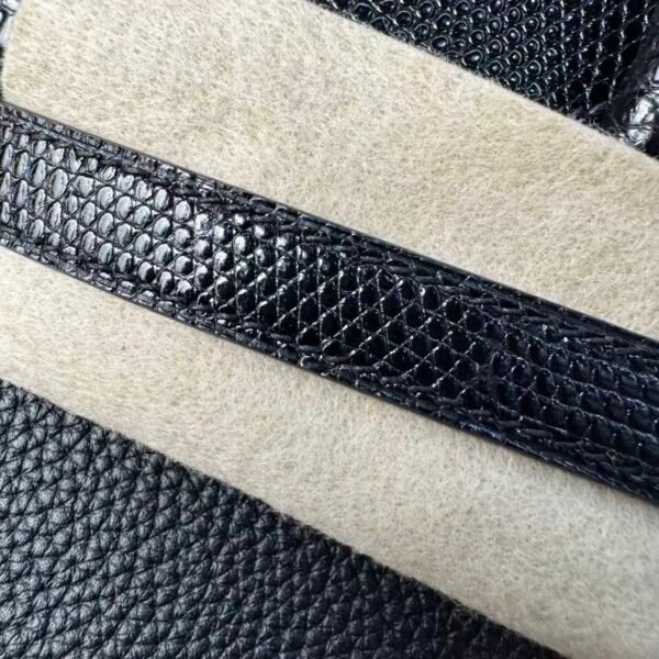 Birkin 25 Touch Noir Black Togo / Lizard, Palladium Hardware
