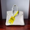 Birkin 25 Glacier White, Matte Alligator, Silver Hardware Hand stitched authentic hand-sewn sophisticated