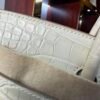 Birkin 25 Glacier White, Matte Alligator, Silver Hardware Hand stitched authentic hand-sewn sophisticated