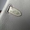 Birkin 25 Glacier White, Matte Alligator, Silver Hardware Hand stitched authentic hand-sewn sophisticated