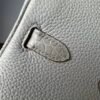 Birkin 25 authentic hand-sewn Touch: Glacier White Crocodile/Togo Mix, Silver Hardware Handcrafted sophisticated