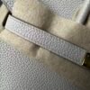 Birkin 25  Saddle stitch authentic hand-sewn Craie Togo Gold Hardware Hand stitched Handcrafted
