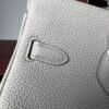 Birkin 25  Saddle stitch authentic hand-sewn Craie Togo Gold Hardware Hand stitched Handcrafted