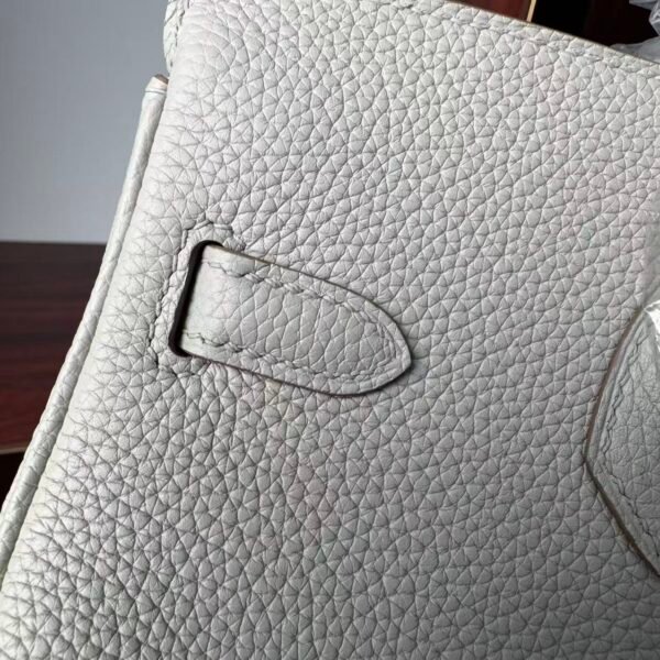 Birkin 25  Saddle stitch authentic hand-sewn Craie Togo Gold Hardware Hand stitched Handcrafted