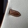 Birkin 25 Handcrafted authentic hand-sewn Togo Leather in Milkshake White & Gold, Gold Hardware Hand stitched Saddle stitch 17 Birkin 25 Handcrafted authentic hand-sewn Togo Leather in Milkshake White & Gold, Gold Hardware Hand stitched Saddle stitch