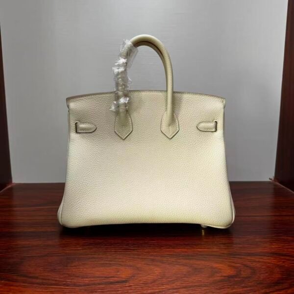Birkin 25 Handcrafted Sellier Togo Milk White GHW Hand stitched  authentic hand-sewn