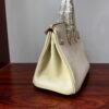 Birkin 25 Handcrafted Sellier Togo Milk White GHW Hand stitched  authentic hand-sewn