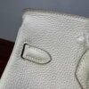Birkin 25 Handcrafted Sellier Togo Milk White GHW Hand stitched  authentic hand-sewn