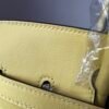 Birkin 25  Swift Palladium Hardware Jaune Poussin Biscuit-colored Swift leather Handmade women's handbag