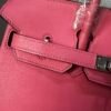 Birkin Biscuit-colored Swift leather Handmade women's handbag Birkin 25cm Rose Confetti