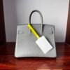 Birkin 25 Saddle stitch authentic hand-sewn in Colombe Grey Togo Leather with Silver Hardware Hand stitched Handcrafted 12 Birkin 25 Saddle stitch authentic hand-sewn in Colombe Grey Togo Leather with Silver Hardware Hand stitched Handcrafted