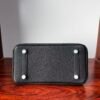 Birkin 25 Saddle stitch Hand stitched Black Porosus Crocodile Silver Hardware authentic hand-sewn Handcrafted