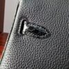 Birkin 25 Saddle stitch Hand stitched Black Porosus Crocodile Silver Hardware authentic hand-sewn Handcrafted