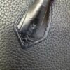 Birkin 25 Handcrafted Saddle stitch Matte Black Porosus Crocodile Silver Hardware Hand stitched authentic hand-sewn sophisticated