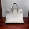 Birkin 25 authentic hand-sewn Handcrafted Pearl Grey Togo Silver sophisticated Hand stitched