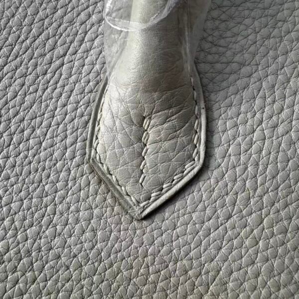 Birkin 25 authentic hand-sewn Handcrafted Pearl Grey Togo Silver sophisticated Hand stitched