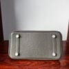 Birkin 25 Hand stitched Handcrafted Graphite Grey,  Saddle stitch Niloticus Crocodile, Palladium Hardware authentic hand-sewn sophisticated