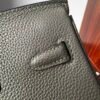 Birkin 25 Saddle stitch authentic hand-sewn Togo Leather in Cumulus Grey with Silver Hardware Hand stitched Handcrafted 14 Birkin 25 Saddle stitch authentic hand-sewn Togo Leather in Cumulus Grey with Silver Hardware Hand stitched Handcrafted