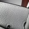  Birkin 25  Saddle stitch authentic hand-sewn in Gris Platine, Togo Leather, Silver Hardware Hand stitched Handcrafted