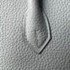  Birkin 25  Saddle stitch authentic hand-sewn in Gris Platine, Togo Leather, Silver Hardware Hand stitched Handcrafted