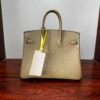 Birkin 25 Saddle stitch authentic hand-sewn in Malta Togo Leather with Silver Hardware Hand stitched Handcrafted 12 Birkin 25 Saddle stitch authentic hand-sewn in Malta Togo Leather with Silver Hardware Hand stitched Handcrafted