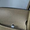 Birkin 25 Saddle stitch authentic hand-sewn in Malta Togo Leather with Silver Hardware Hand stitched Handcrafted 17 Birkin 25 Saddle stitch authentic hand-sewn in Malta Togo Leather with Silver Hardware Hand stitched Handcrafted