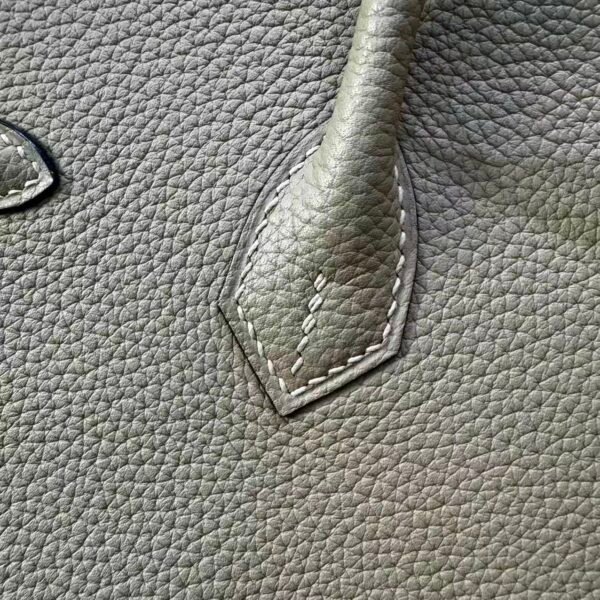 Birkin 25 Saddle stitch authentic hand-sewn in Malta Togo Leather with Silver Hardware Hand stitched Handcrafted 9 Birkin 25 Saddle stitch authentic hand-sewn in Malta Togo Leather with Silver Hardware Hand stitched Handcrafted