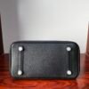 Birkin 25 Hand stitched Handcrafted Black Swift & Lizard Skin, Silver Touch Hardware Saddle stitch authentic hand-sewn 15 Birkin 25 Hand stitched Handcrafted Black Swift & Lizard Skin, Silver Touch Hardware Saddle stitch authentic hand-sewn